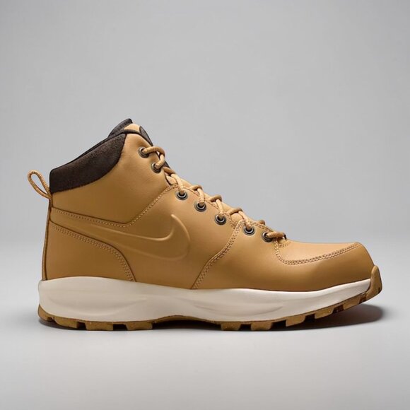 Nike Manoa Leather Mens Boots Size 8 Wheat/Haystack HF7095 700 (NEW)